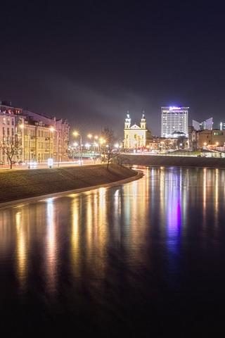 Vinius at Night, Lithuania